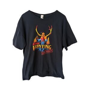 Bow Hunting AZ Elk Series T-Shirt Mens XL Black Graphic Outdoor Tee
